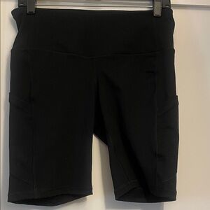 torrid Black High-Rise Bike Shorts with Side Pockets